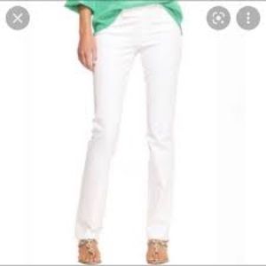 New with tags Lilly Pulitzer Leigh Trouser Pants Resort White Size 4
